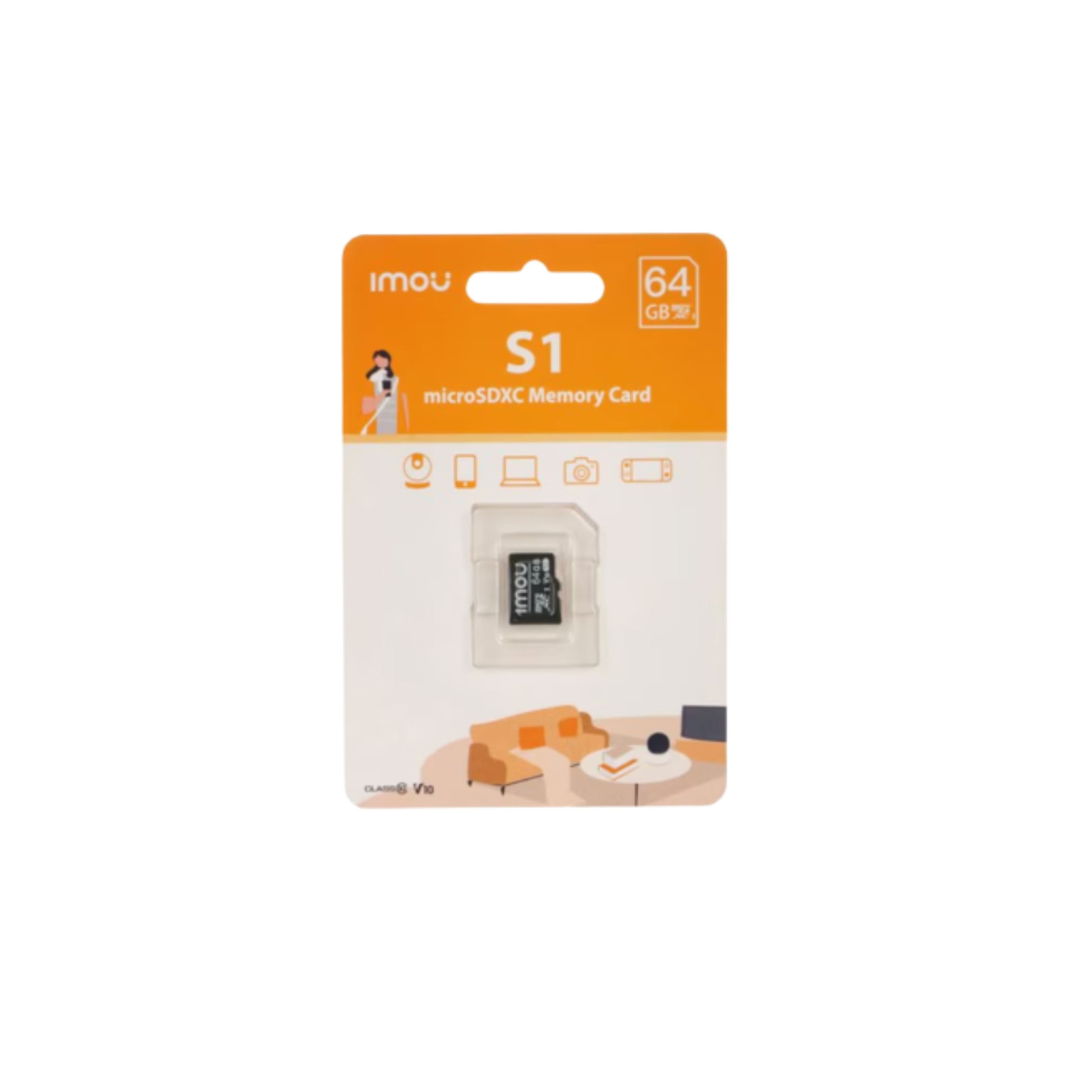 Accesorii - Card de memorie Imou MicroSD 64GB, clasa 10 SD CARD ST2-64-S1, high-security.ro