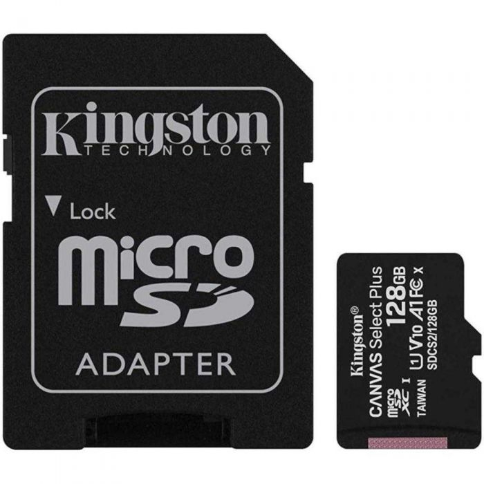 Accesorii - Card MicroSD KINGSTON, 128 GB 128GB,microSDXC, clasa 10 SDCS3/128GB, high-security.ro