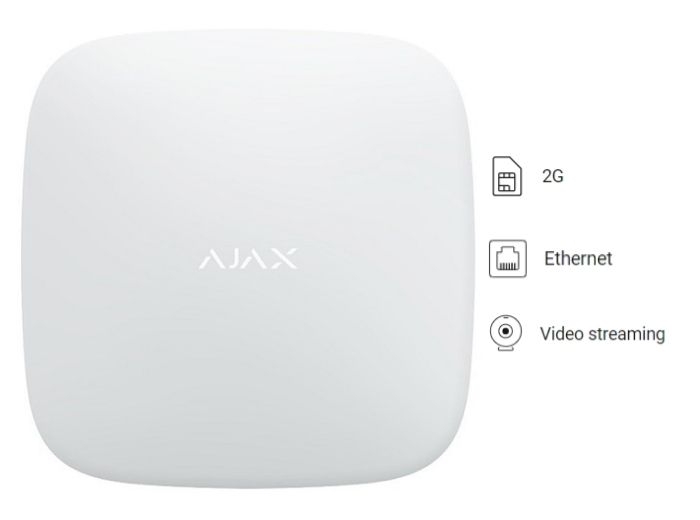 Wireless - Centrală alarmă wireless AJAX HUB2 WH, high-security.ro