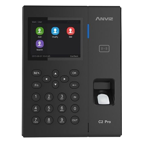 Control acces - Cititor biometric autonom pentru controlul accesului și timp și prezență C2 PRO-POE, high-security.ro