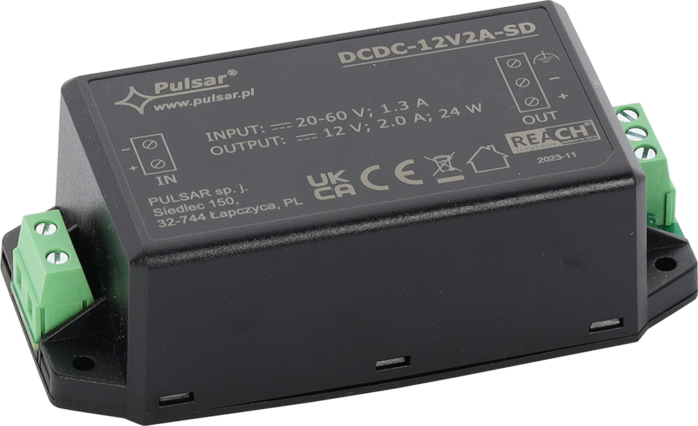 Convertor DC/DC step-down, 2 A DCDC-12V2A-SD, [4],https:high-security.ro
