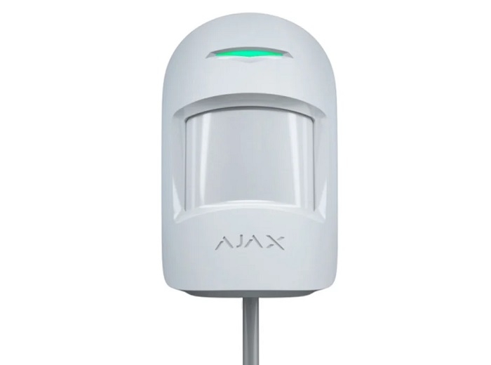 Pe cablu - Detector PIR de mișcare cablat AJAX COMBIPROTECT FIBRA (WHT), high-security.ro