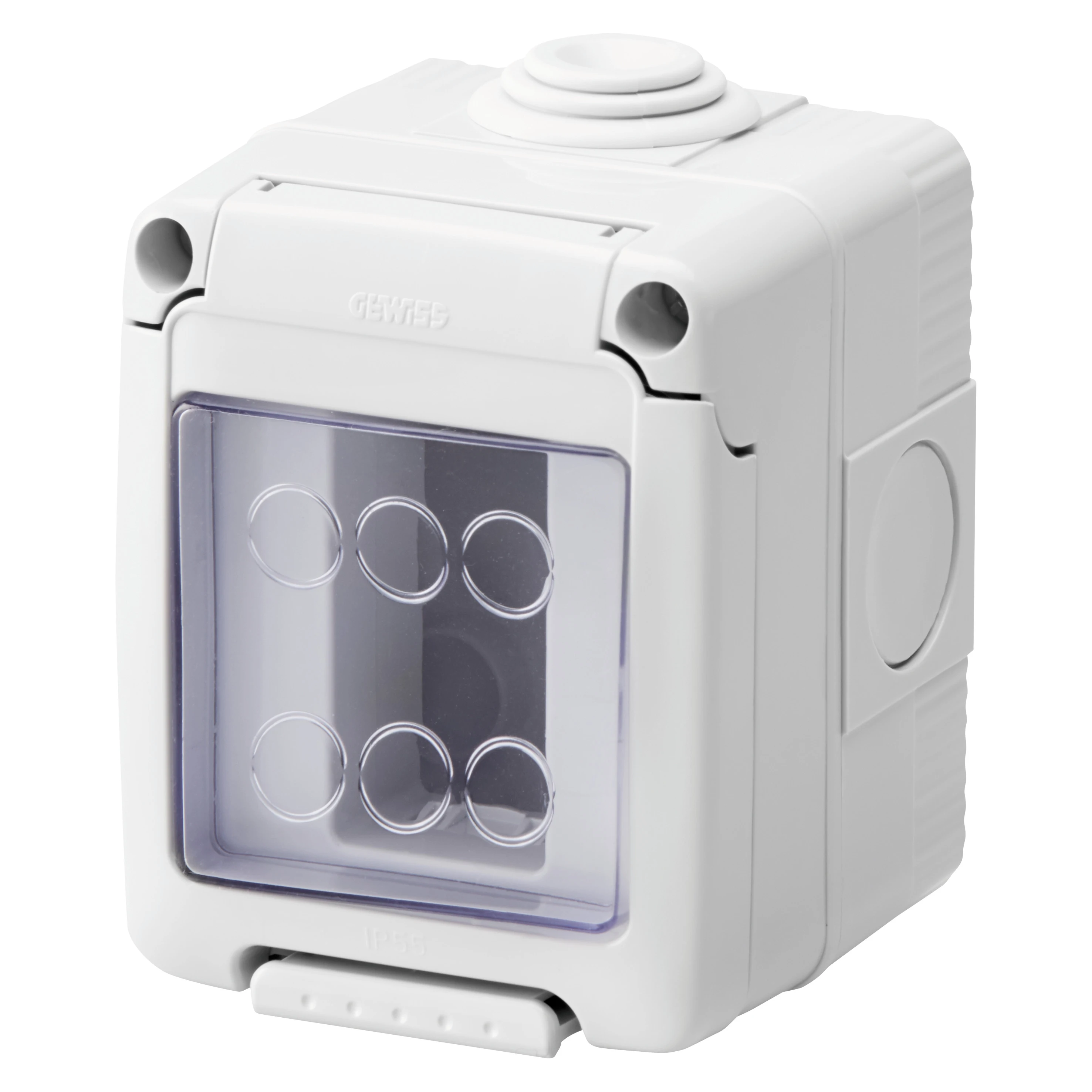Doze/cutii conexiuni - Doză GEWISS cu capac, IP55, 1 modul GW27041, high-security.ro
