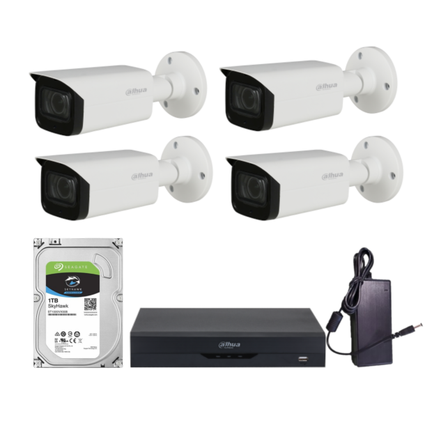 Kit-uri - Kit 4 camere bullet 2 MP,  hardisk inclus , high-security.ro