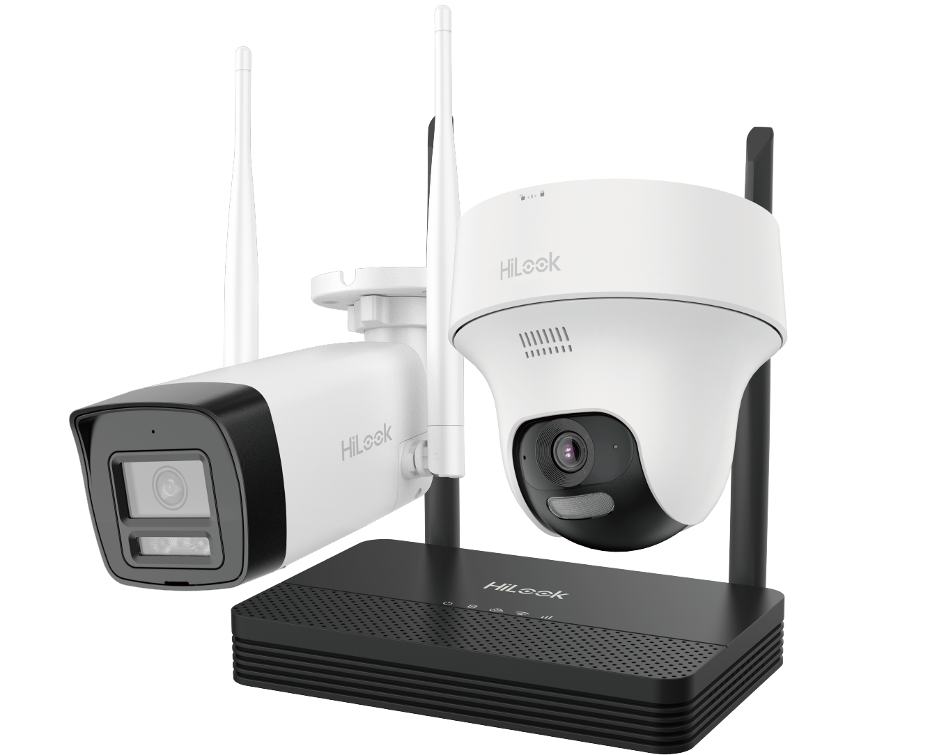 Kit-uri - Kit HiLook NVS WiFi 2MP H.265 IKS-2042BTH-PH/W, https:high-security.ro