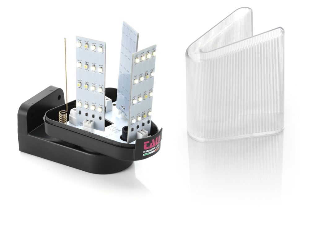 Lampă intermitentă LED culoare portocalie P-900VLED-O, [3],high-security.ro