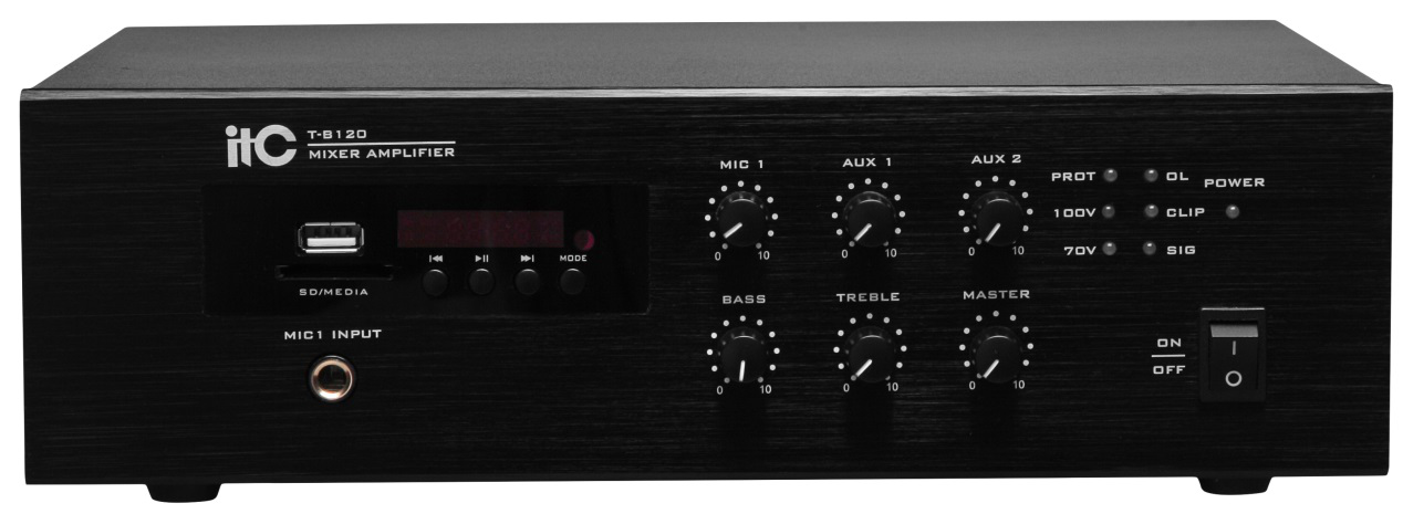 Stații/Amplificatoare - Mini Amplificator Mixer cu MP3/TUNER/Bluetooth T-B240V, high-security.ro