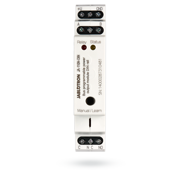 Module - Modul BUS de 1 ieșire programabilă cu montare pe șină DIN JA-110N-DIN, high-security.ro