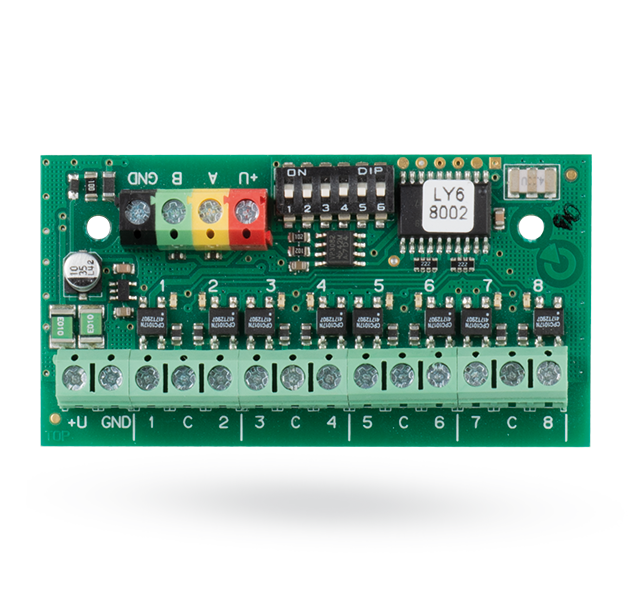 Module - Modul de ieșire PG semnal bus - 8 ieșiri JB-118N, high-security.ro