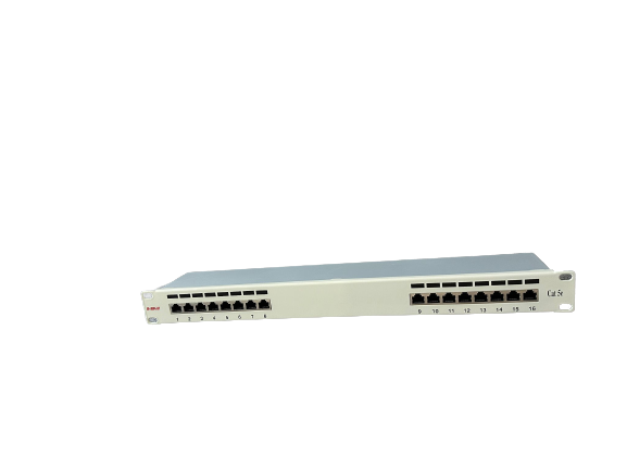 Patch Panel - Patch panel echipat, CAT 5, 16 porturi SP-3217SK16-C5, high-security.ro