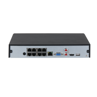 Recorder video de rețea compact 8 canale 1U 8PoE 1HDD Lite NVR4108HS-8P-4KS3, [2],high-security.ro
