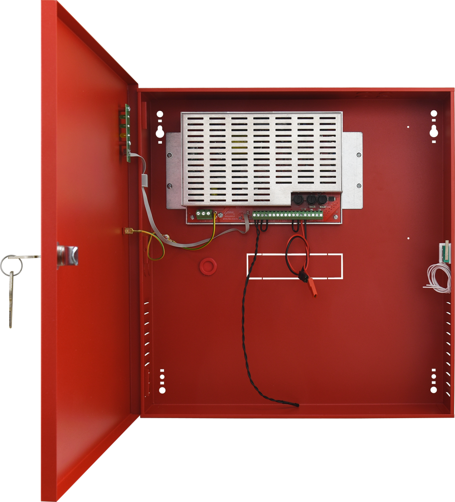 Surse de alimentare - Sursă de alimentare EN54C 27,6V/5A/2×17Ah pentru sisteme de alarmă la incendiu EN54C-5A17, high-security.ro
