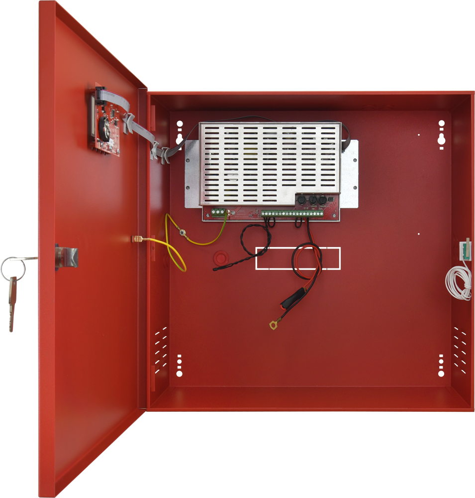 Surse/Alimentatoare - Sursă de alimentare pentru sisteme de alarmă la incendiu EN54C-5A40LCD, high-security.ro