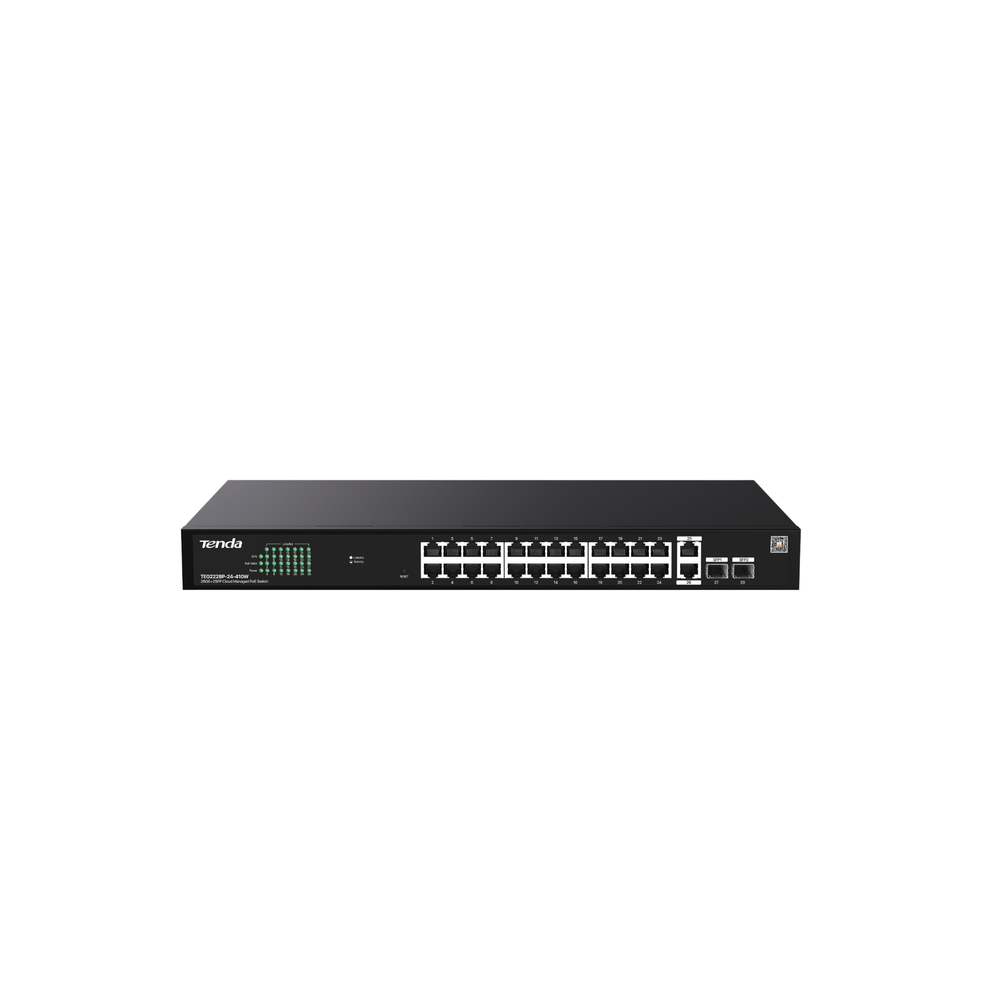 Switch-uri - Switch 24 porturi PoE RJ45 Gigabit, 2 x RJ45 Gigabit, 2 x SFP Gigabit G2228P-24-410W, high-security.ro