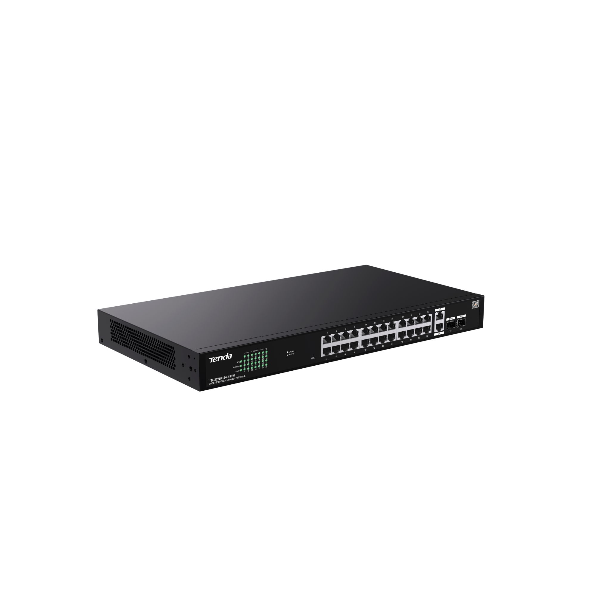 Switch 24 porturi PoE RJ45 Gigabit, 2 x RJ45 Gigabit, 2 x SFP Gigabit G2228P-24-410W, [2],high-security.ro