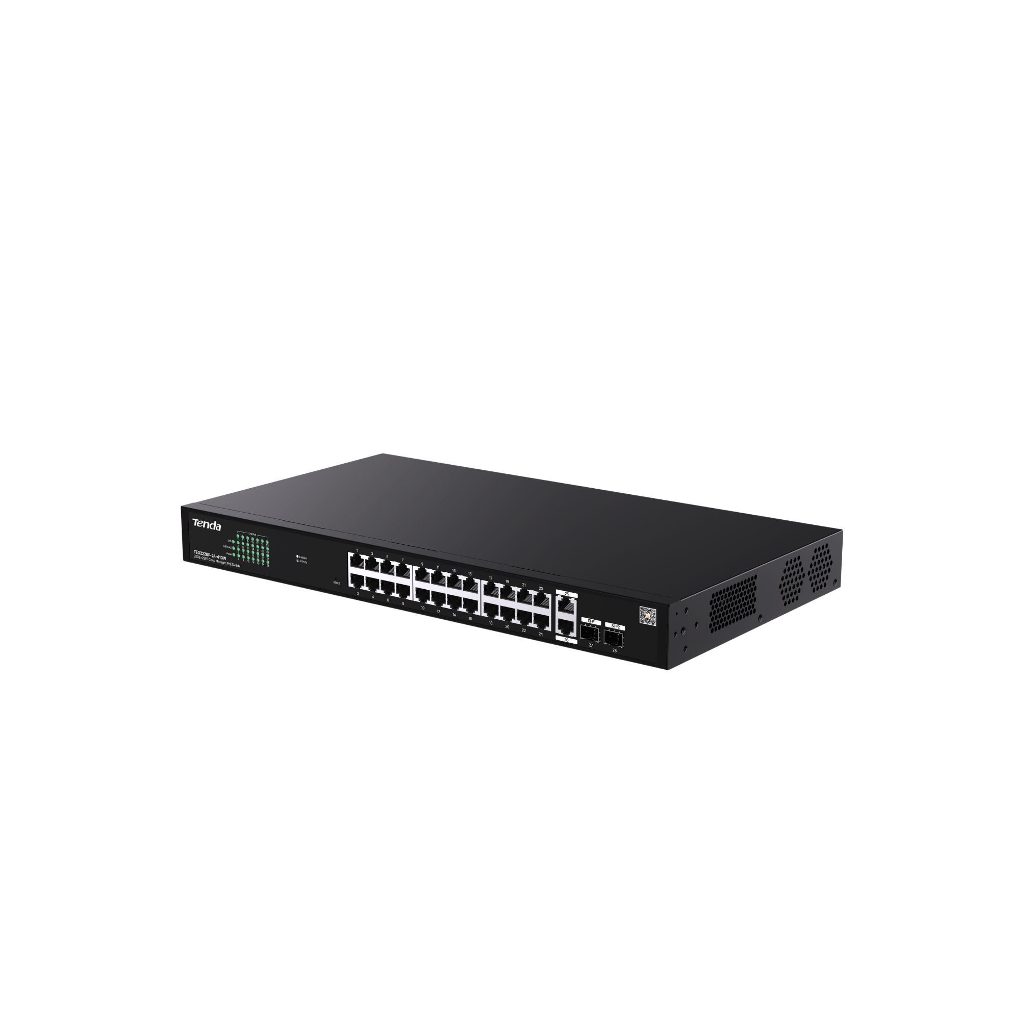 Switch 24 porturi PoE RJ45 Gigabit, 2 x RJ45 Gigabit, 2 x SFP Gigabit G2228P-24-410W, [4],high-security.ro