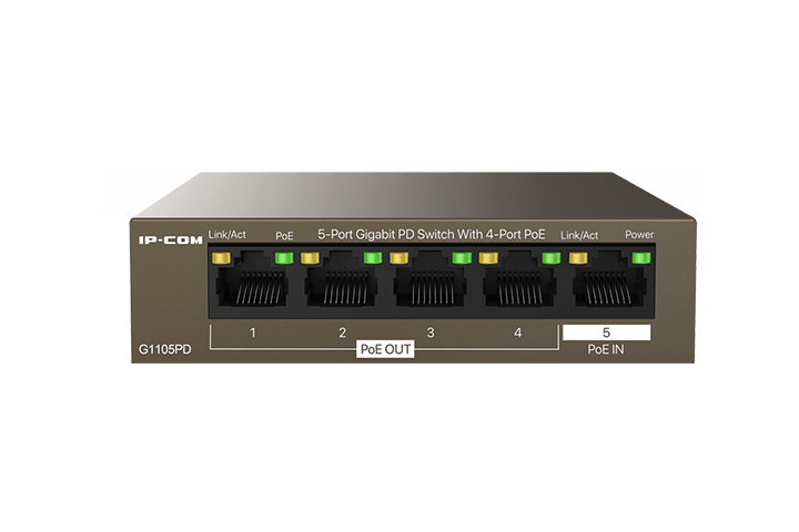 Switch-uri - Switch 4 porturi PoE Gigabit, alimentat prin PoE G1105PD, high-security.ro