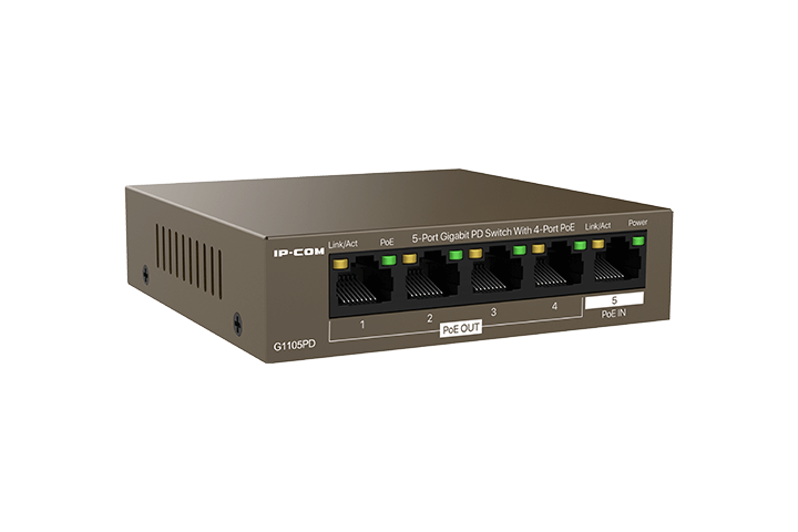 Switch 4 porturi PoE Gigabit, alimentat prin PoE G1105PD, [2],high-security.ro