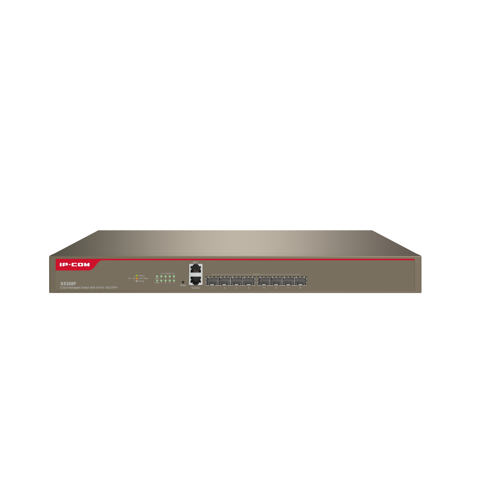 Switch-uri - Switch 8 porturi SFP+ 10 Gbps, 2 porturi gestionare, management X5308F, high-security.ro