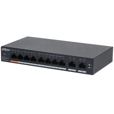 Switch Desktop Cloud 10 porturi, gestionat în cloud, 8 porturi PoE, 2 porturi uplink Gigabit CS4010-8ET-60, [3],high-security.ro