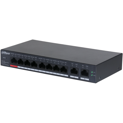 Switch Desktop Cloud 10 porturi, gestionat în cloud, 8 porturi PoE, 2 porturi uplink Gigabit CS4010-8ET-110, [2],high-security.ro