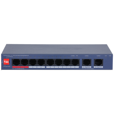Switch-uri - Switch desktop Cloud Gigabit Managed 8 porturi PoE + 2 porturi uplink CS4010-8ET2GT-110, high-security.ro