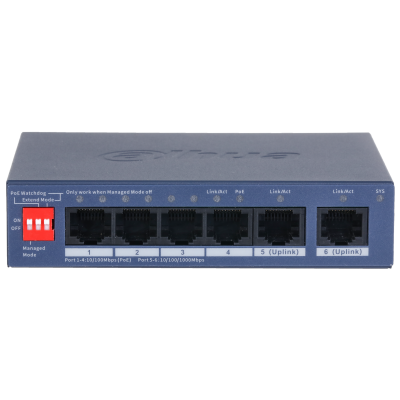 Switch desktop cu 6 porturi, administrabil din cloud, 4 porturi PoE CS4006-4ET2GT-36