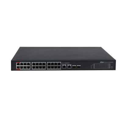 Switch-uri - Switch gigabit fără management 24 porturi PoE, 2 porturi uplink, 2 porturi SFP PFS3228-24GT-360, high-security.ro