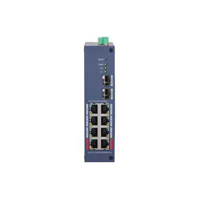 Switch-uri - Switch Gigabit Industrial Cloud Managed cu 8 porturi PoE si 2 porturi SFP CHS4210-8GT-110, https:high-security.ro