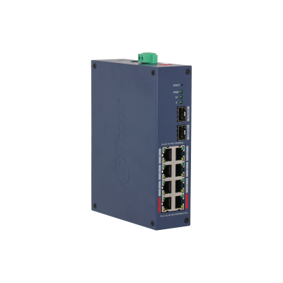 Switch Gigabit Industrial Cloud Managed cu 8 porturi PoE si 2 porturi SFP CHS4210-8GT-110, [2],https:high-security.ro