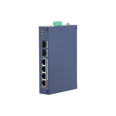 Switch industrial cu management, 4 porturi PoE + 2 porturi Ethernet CHS4206-4ET-90, [4],high-security.ro