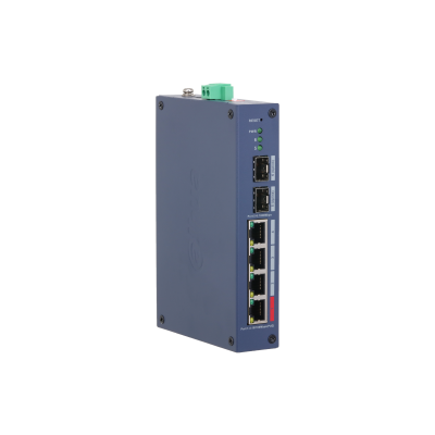 Switch-uri - Switch industrial cu management, 4 porturi PoE + 2 porturi Ethernet CHS4206-4ET-90, high-security.ro