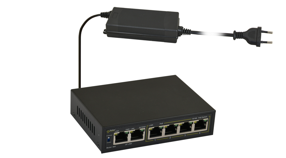 Switch PoE 6 porturi Pulsar S64, [5],high-security.ro
