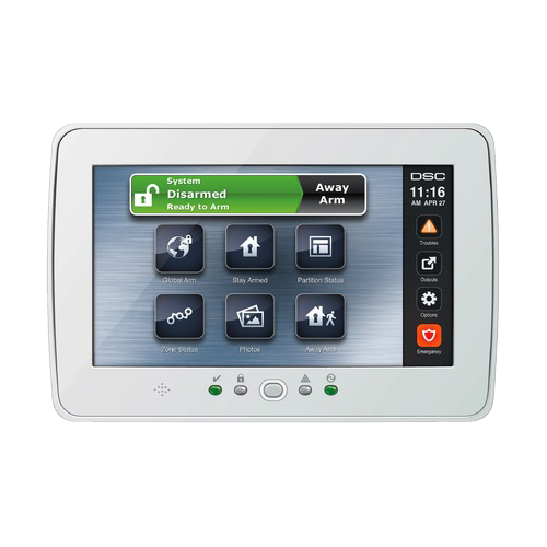 Pe cablu - Tastatură touch screen, color, diagonala 7' TOUCH SCREEN 7''8 partitii, high-security.ro