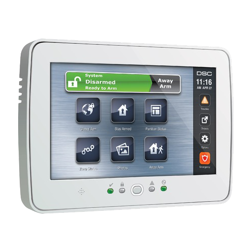Tastatură touch screen, color, diagonala 7' TOUCH SCREEN 7''8 partitii, [3],high-security.ro