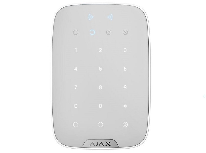 Wireless - Tastatura wireless albă cu cititor de proximitate KEYPAD PLUS (WHT), high-security.ro