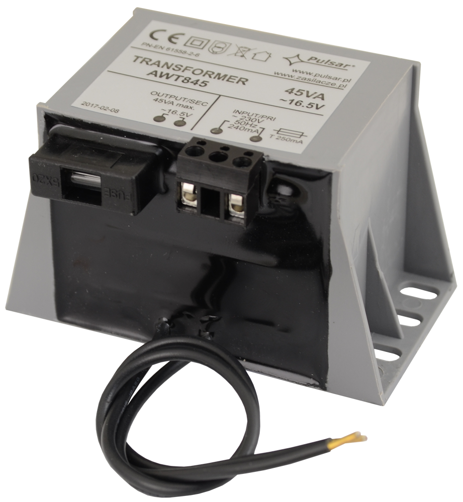 Transformator 45VA/16,5V AWT845, [2],high-security.ro