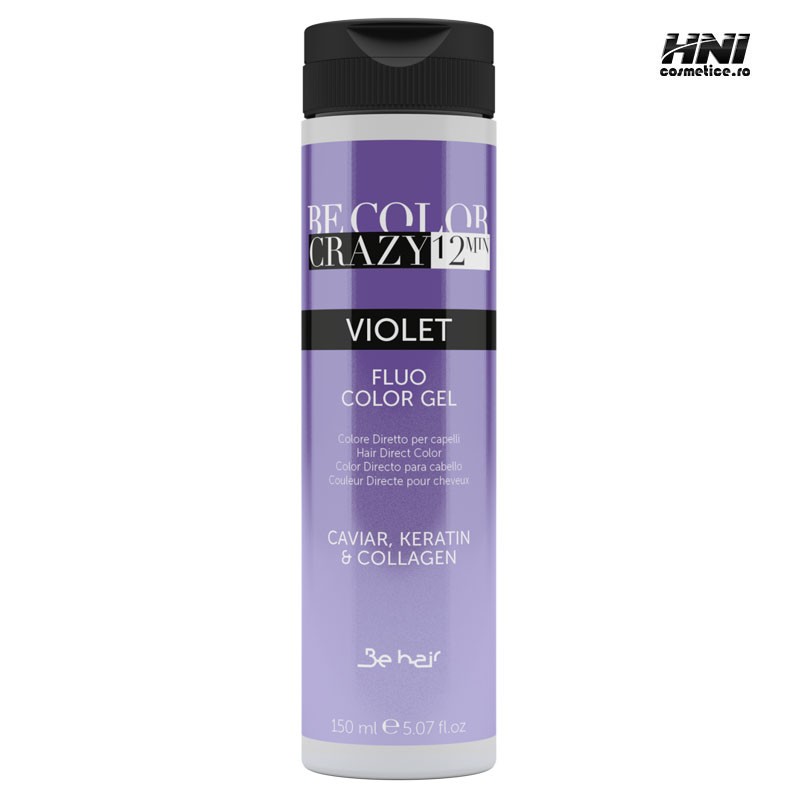 Vopsea de par Violet Tip Gel fara amoniac Be Color Crazy 12 min 150 ml