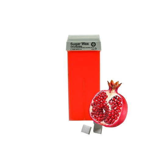 Ceara Epilatoare Liposolubila Roll On - Din Zahar Si Aroma De Rodie - 100% Natural Sugar Wax Pomegranate 100ml - SIMPLE USE