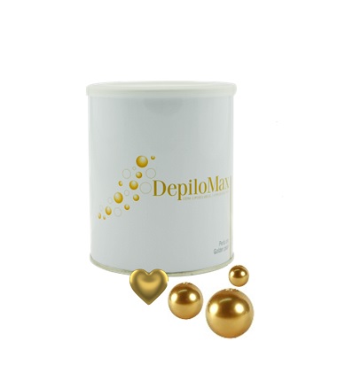 Ceara Epilatoare Liposolubila Cutie Metalica - Perlata Aurie - Golden Pearl 800ml - DIMAX ITALY