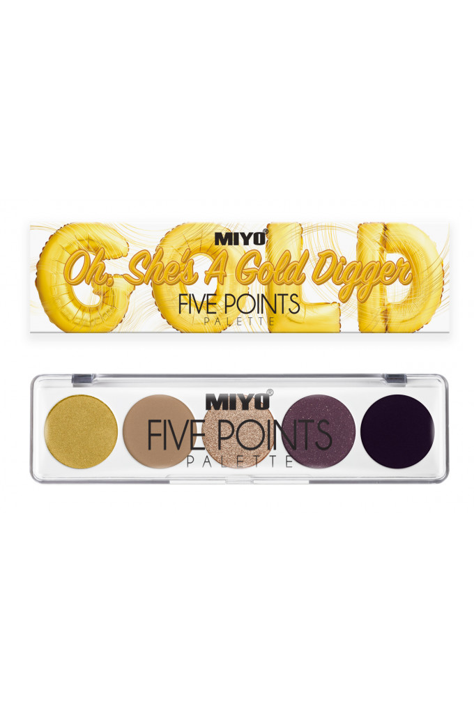 Oh, She\'s A Gold Digger Paleta Fard Pleoape Five Points Nr.24 - MIYO