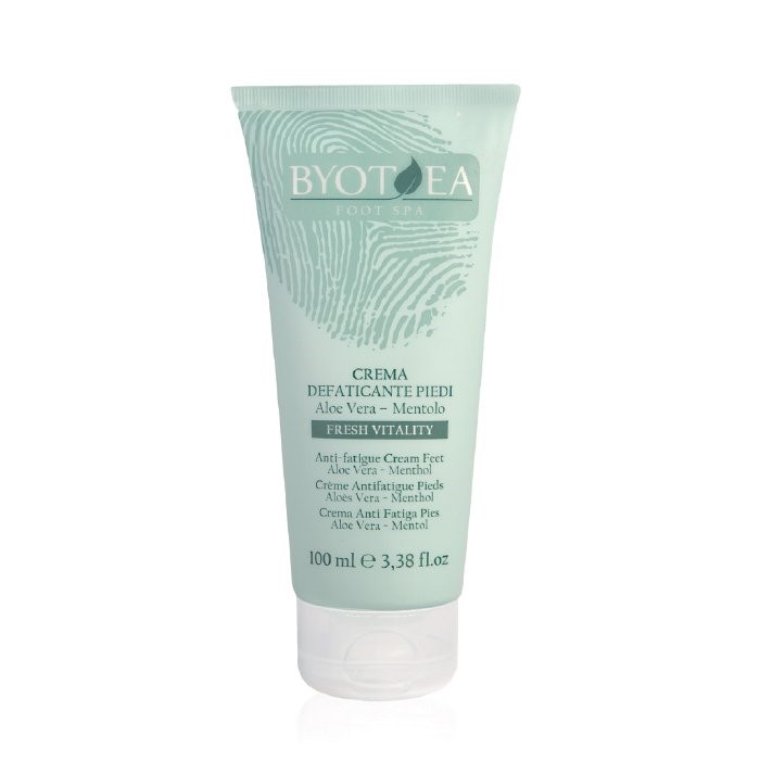 Crema Antioboseala Pentru Picioare Cu Aloe Vera Si Menta - Foot Spa - Fatigue Cream Feet Aloe Vera And Menthol 100ml - BYOTEA