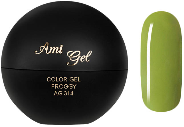 Gel Colorat Pentru Acoperire Si Pictura - Soak Off Color Gel Froggy 5gr - AMI GEL