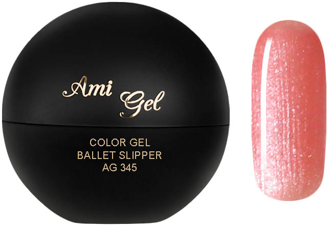 Gel Colorat Pentru Acoperire Si Pictura - Soak Off Color Gel Ballet Slipper 5gr - AMI GEL