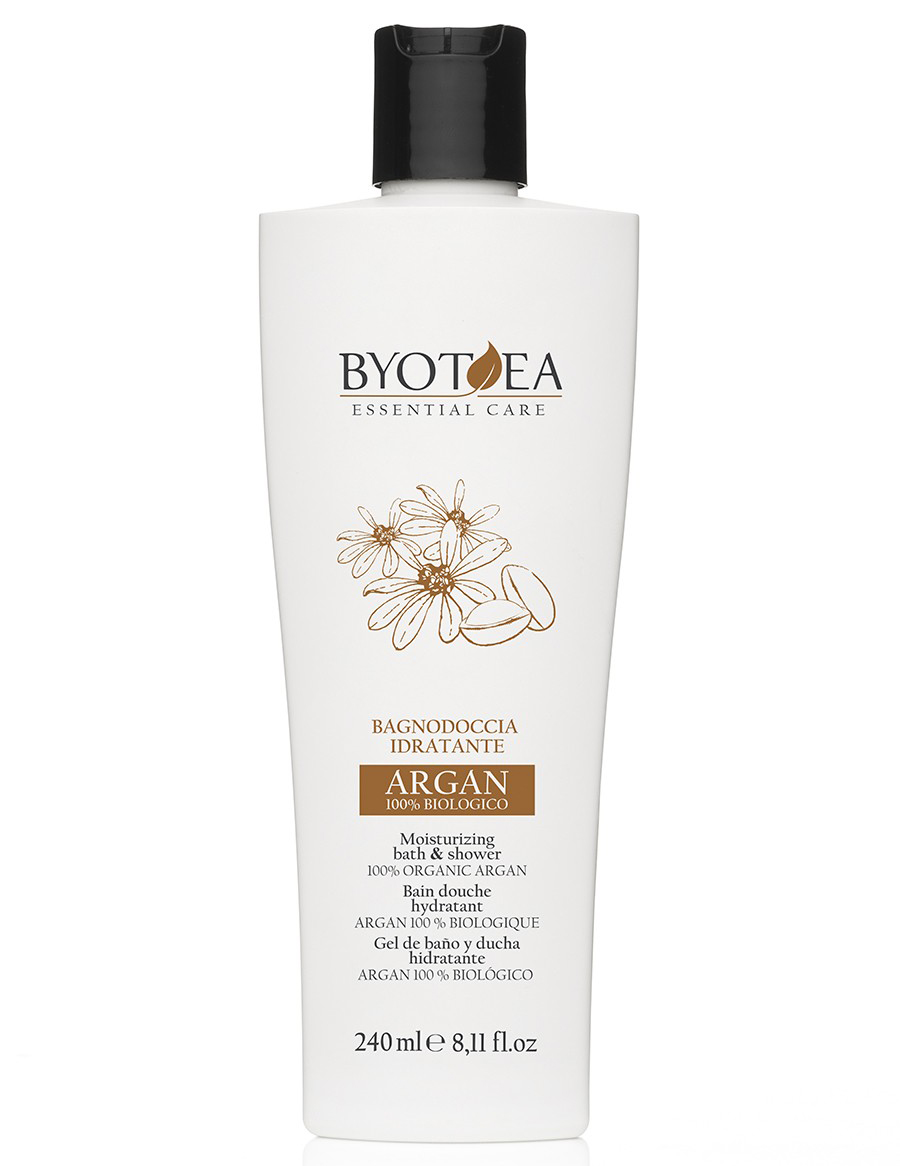 Gel Hidratant De Baie Si Dus Cu Ulei De Argan 100% Organic - 100% Organic Argan - Moisturizing Bath&Shower 240ml - BYOTEA