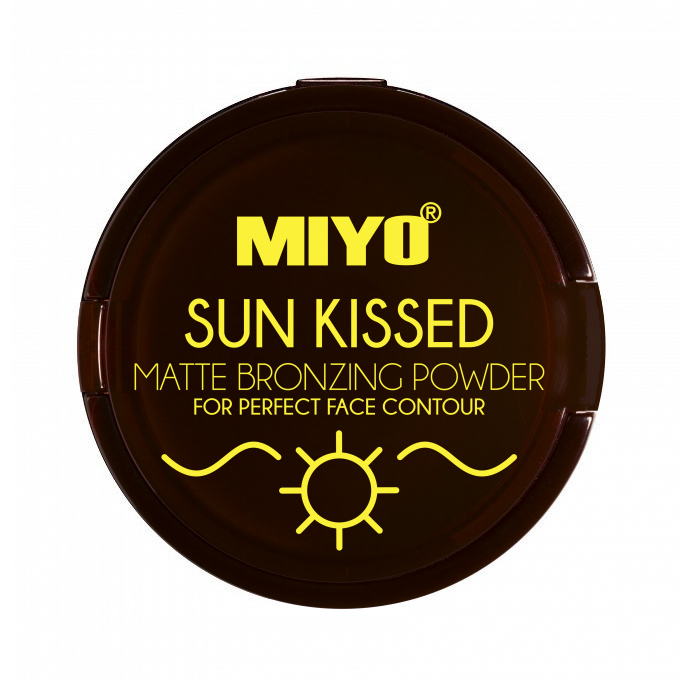 Pudra Bronzanta Mata Pentru Conturare - Sun Kissed Matte Bronzing Powder Face Contour Chilly Bronze Nr.02 - MIYO
