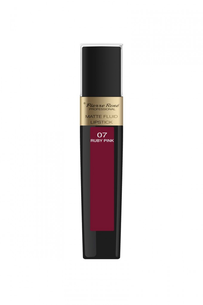 Ruj Lichid Mat - Matte Fluid Lipstick Ruby Pink Nr.07 - PIERRE RENE