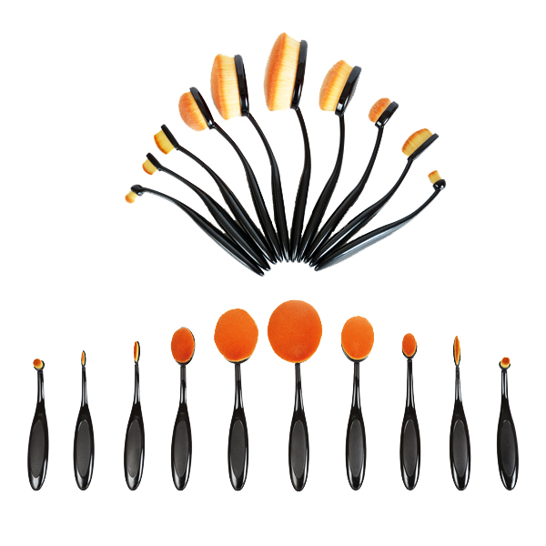 Set Pensule Make Up Ovale Multifunctionale 10 Buc
