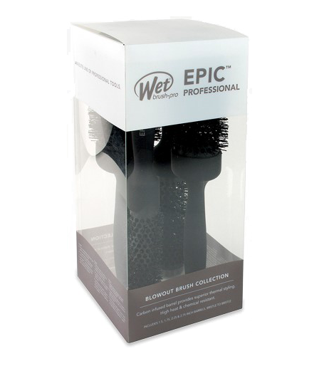 Set Perii Rotunde Blowout Brush 4 Buc - Negru
