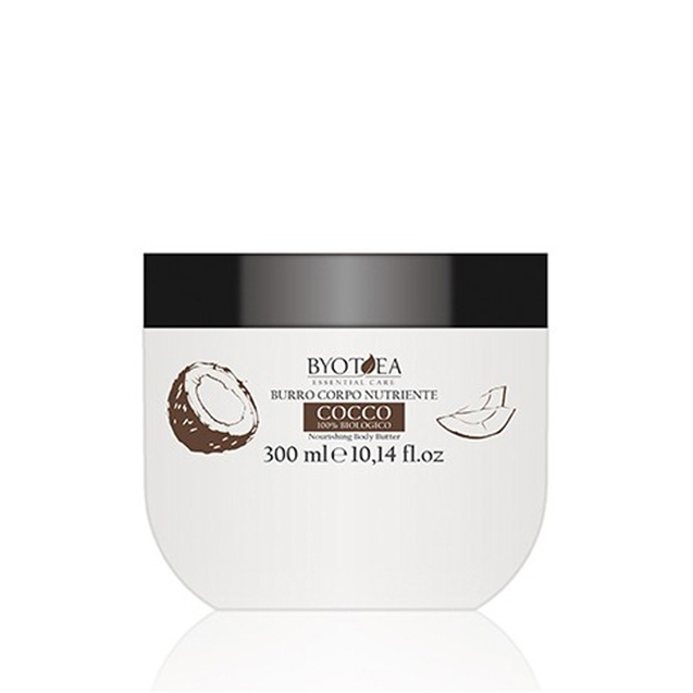 Unt De Corp Hranitor Cu Ulei De Cocos 100% Organic - 100% Organic Coconut - Nourishing Body Butter 300ml - BYOTEA